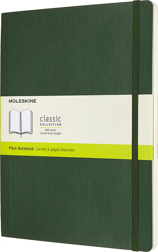 Блокнот Moleskine, Classic XL 192 strony zielen lesna, B5, зелёный, мягкая