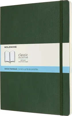 Блокнот Moleskine, Classic XL 192 strony zielen lesna, B5, в точку, зелёный, мягкая