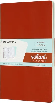 Набор блокнотов Moleskine, Volant L, A5, в линейку, 2 шт