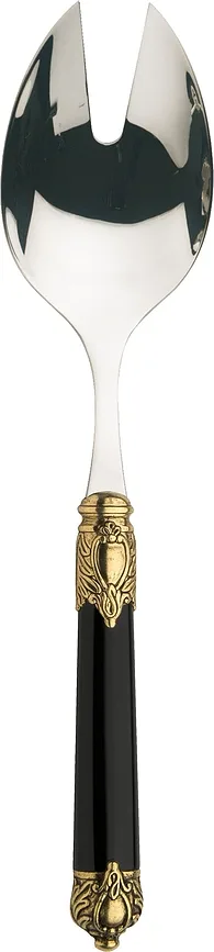 Столовая вилка Casa Bugatti, Rinascimento, нержавеющая сталь, чёрная, арт. RIDN-02415