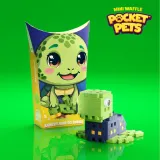 Marioinex - Мини-конструктор Waffle POCKET PETS Желтая черепаха 25 элементов. 906989 — фото 3