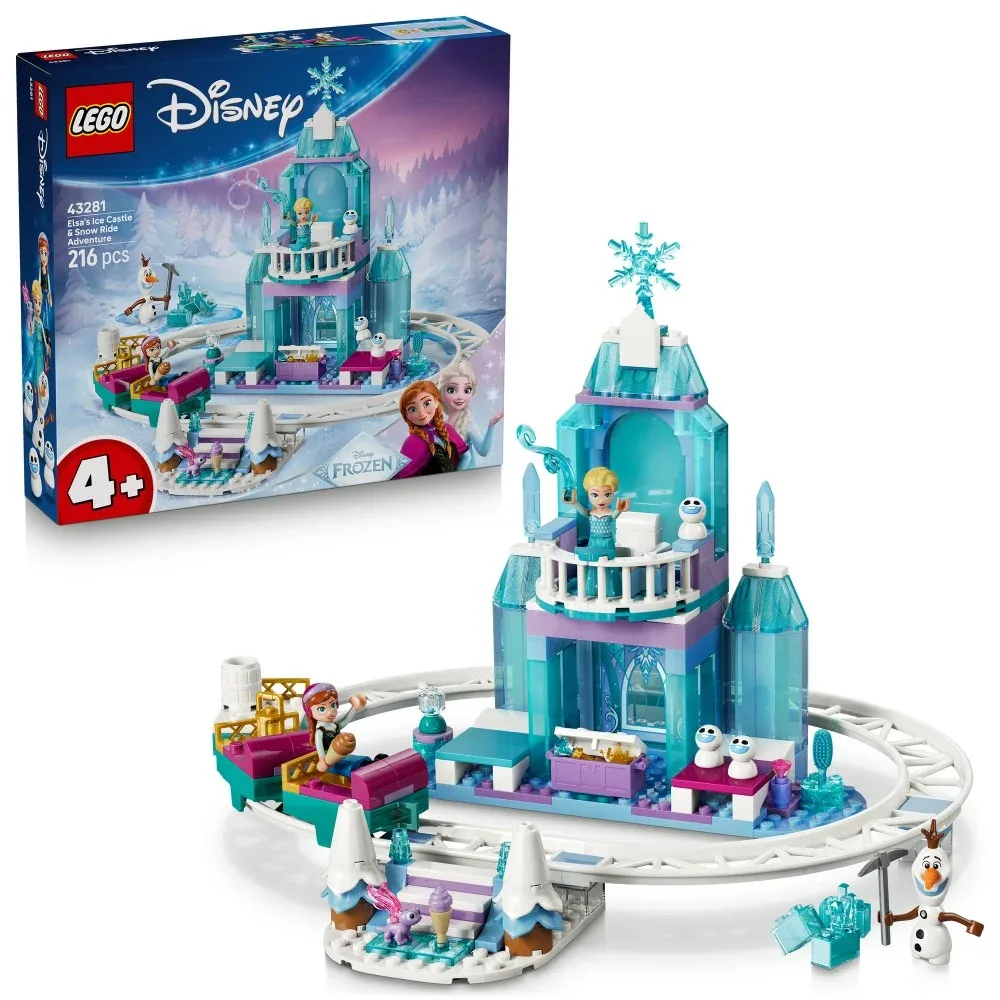 LEGO Disney Princess - Ледяной замок Эльзы и снежная прогулка 43281