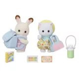 Epoch Sylvanian Families - Детишки Дуэт Набор с фигуркой кролика и котенка 5747 — фото 2