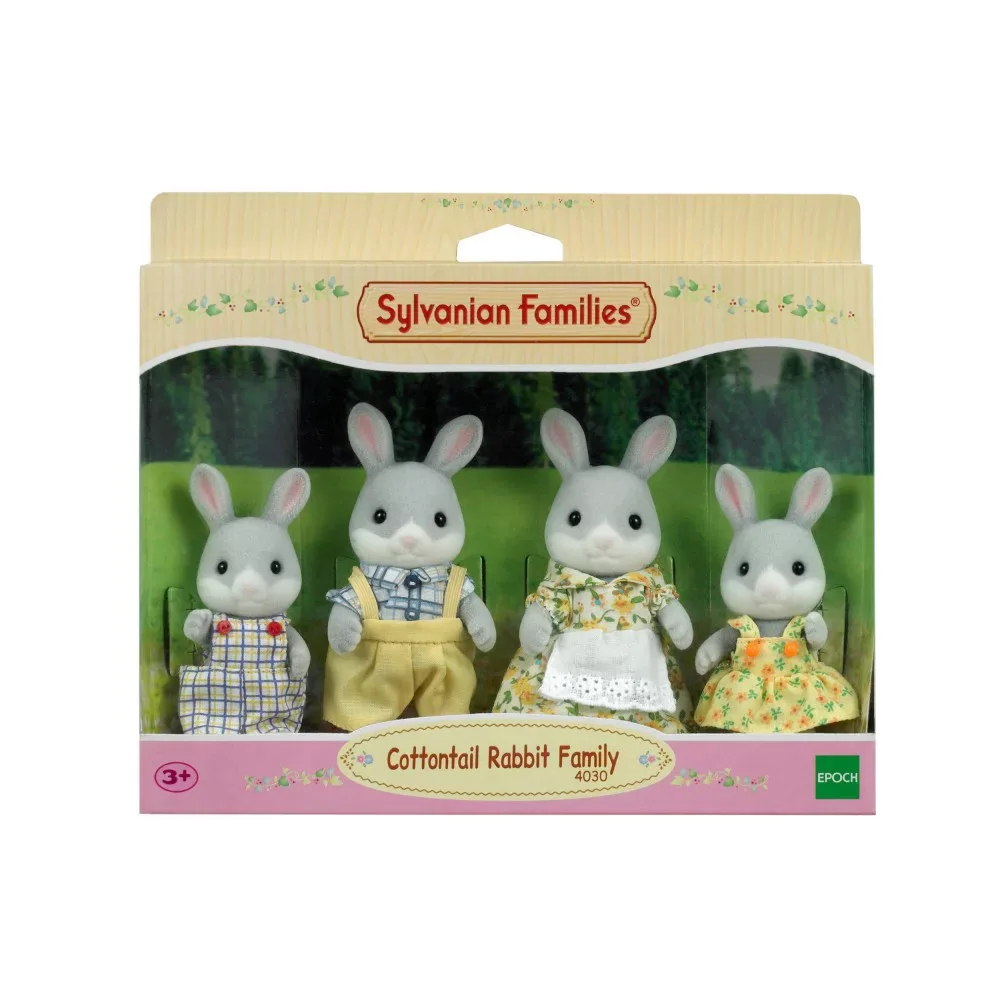 Epoch Sylvanian Families - Семья серых кроликов 4030