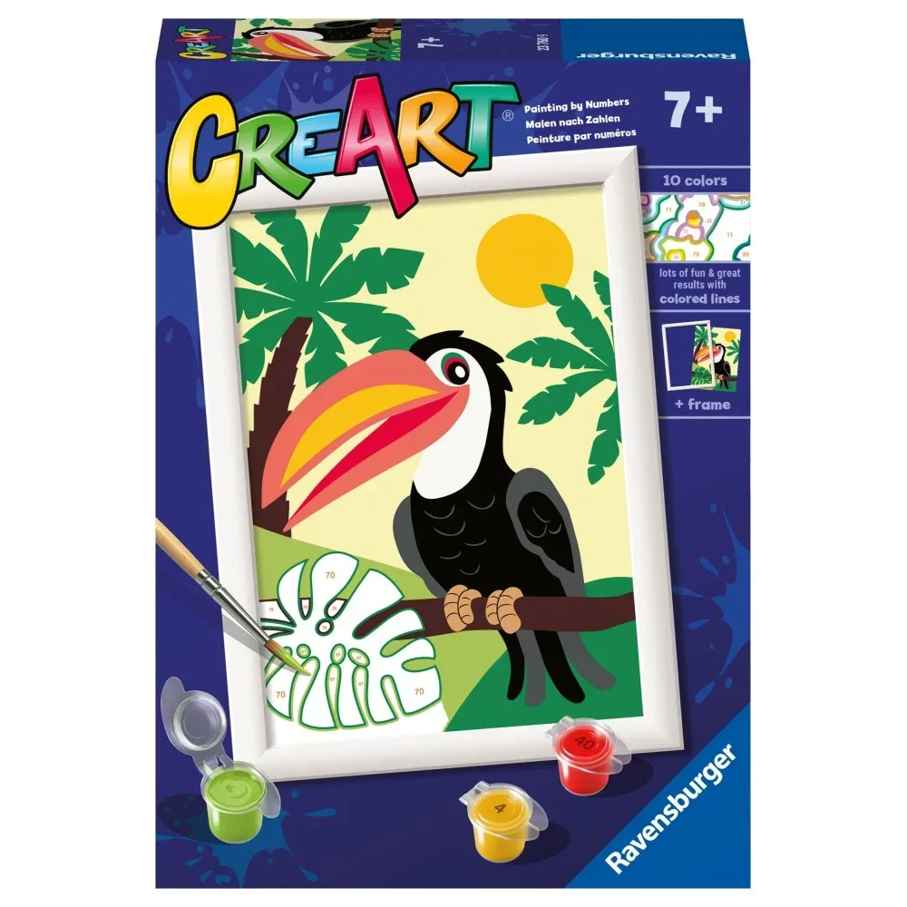 Ravensburger - CreArt Тукан в джунглях Раскраска по номерам 237609