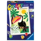 Ravensburger - CreArt Тукан в джунглях Раскраска по номерам 237609 — фото 1