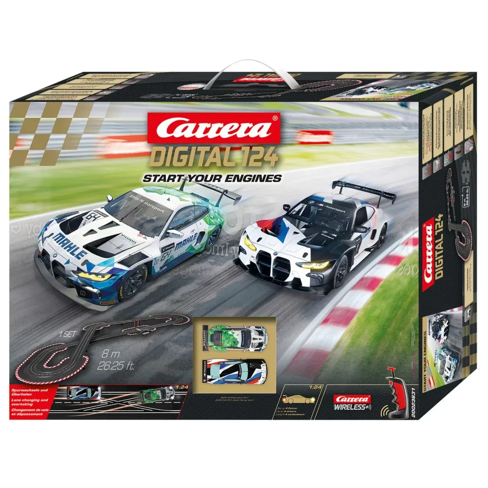 Carrera DIGITAL 124 - Автотрек 8 м Start your Engines + 2 машины 23631