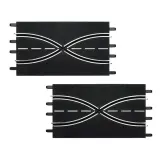 Carrera EVO/DIGITAL 124/132 - Участок смены трассы 2x34,5 см 2-PAK 20517 — фото 1