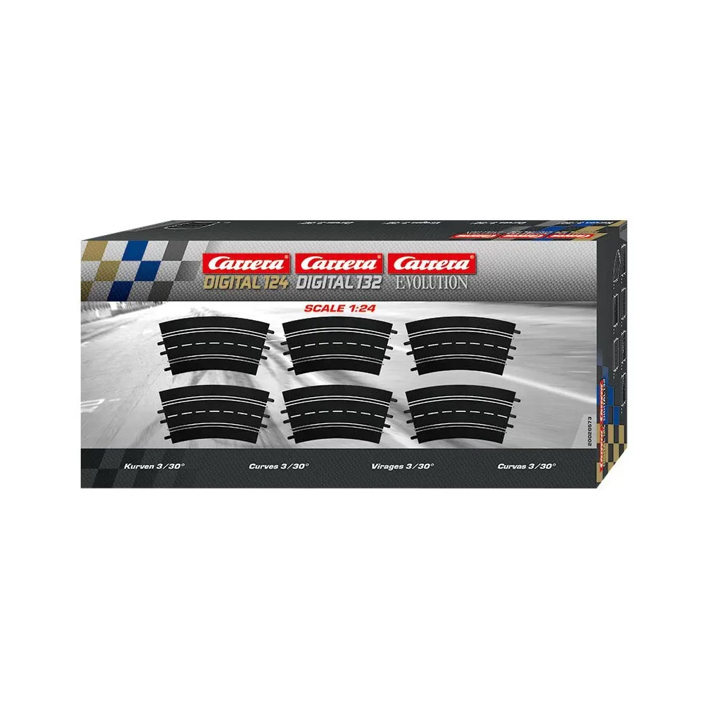Carrera EVO/DIGITAL 124/132 - Поворот 3/30 6 элементов 20573