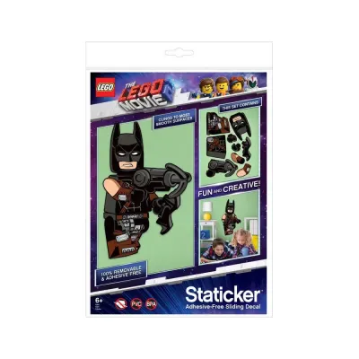 LEGO Movie 2 — Подвижный пазл-наклейка Бэтмен на стену или стекло 52372