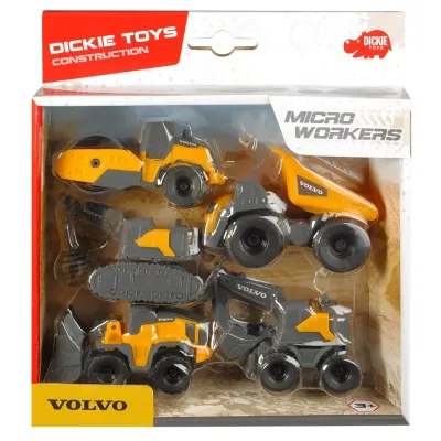 Dickie Construction — строительная техника VOLVO, набор 5 шт. 3722008