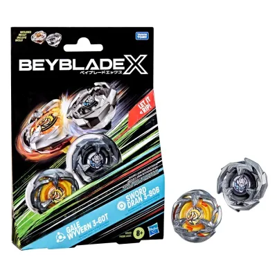Hasbro Beyblade X — Gale Wyvern 3-60T и Sword Dran 3-80B, набор 2 волчка G1543