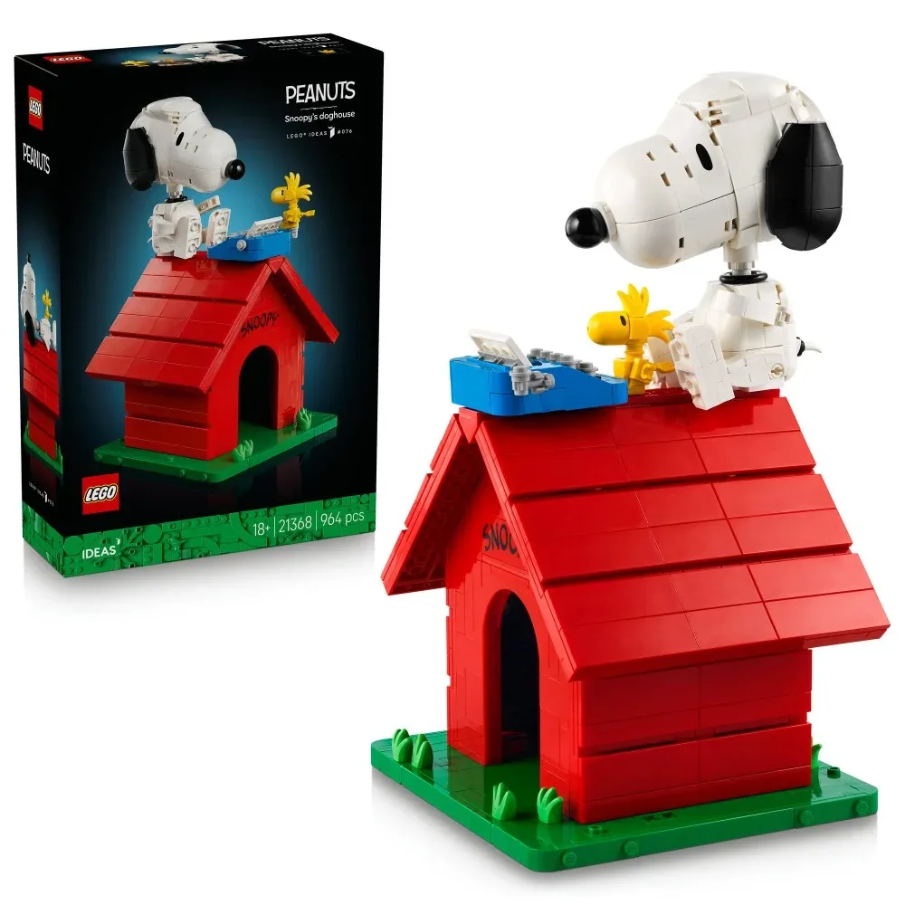 LEGO IDEAS — Мелочи жизни: будка Снупи 21368