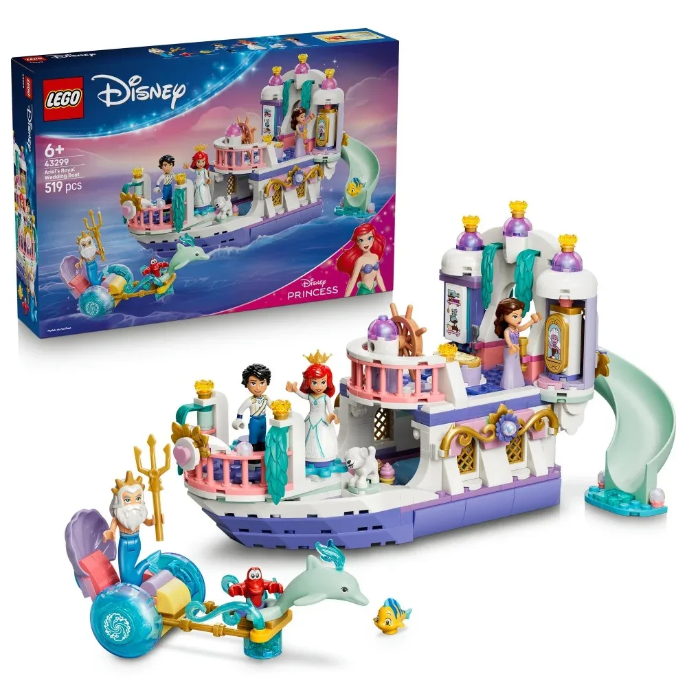 LEGO Disney Princess — Королевская свадебная лодка Ариэль 43299