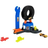 Mattel Игровой набор Hot Wheels Автомастерская-колесо с машинкой JHL75 — фото 4