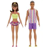 Mattel Набор из двух кукол Barbie Style Барби и Кен на пляже с аксессуарами JJP05 — фото 3