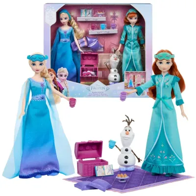 Mattel Набор из двух кукол Disney Холодное сердце Пижамная вечеринка Эльза и Анна JML08