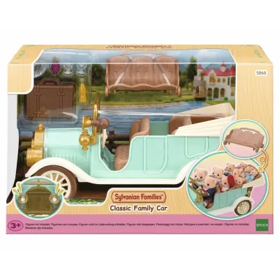 Epoch Sylvanian Families — семейный ретро-автомобиль с аксессуарами 5868