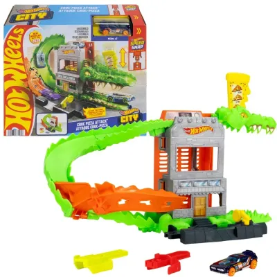 Mattel Hot Wheels — трек «Крокодил: атака на пиццерию» с машинкой JHL93