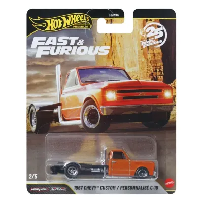 Mattel HOT WHEELS Fast & Furious — металлическая машинка 1967 Chevrolet C/K, масштаб 1:64 JHW61
