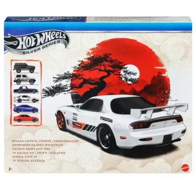 Mattel Hot Wheels — металлические машинки Streets of Japan 1:64, набор из 6 штук JLB23