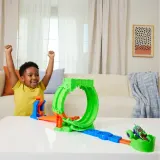 Mattel Hot Wheels Monster Trucks — трек «Мутантный хаос: петля» с машиной JMK91 — фото 2