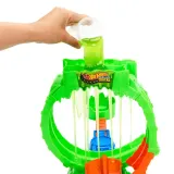 Mattel Hot Wheels Monster Trucks — трек «Мутантный хаос: петля» с машиной JMK91 — фото 3