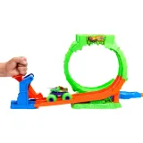 Mattel Hot Wheels Monster Trucks — трек «Мутантный хаос: петля» с машиной JMK91 — фото 4