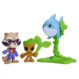 Hasbro Набор фигурок Рокет, Грут и акула Джефф 7,5 см Спайди и его удивительные друзья G3045 — фото 7