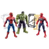 Hasbro Набор фигурок Человек-паук, Халк и Железный паук 11,5 см ActionVerse G2449 — фото 8