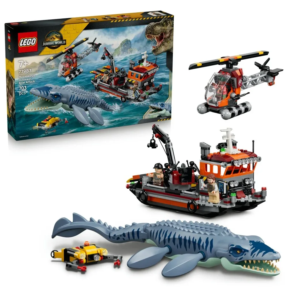 LEGO Jurassic World — Атака мозазавра на лодку 77983