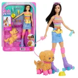 Mattel Barbie Pets — кукла Барби на роликах с собачкой на поводке JMJ45 — фото 1
