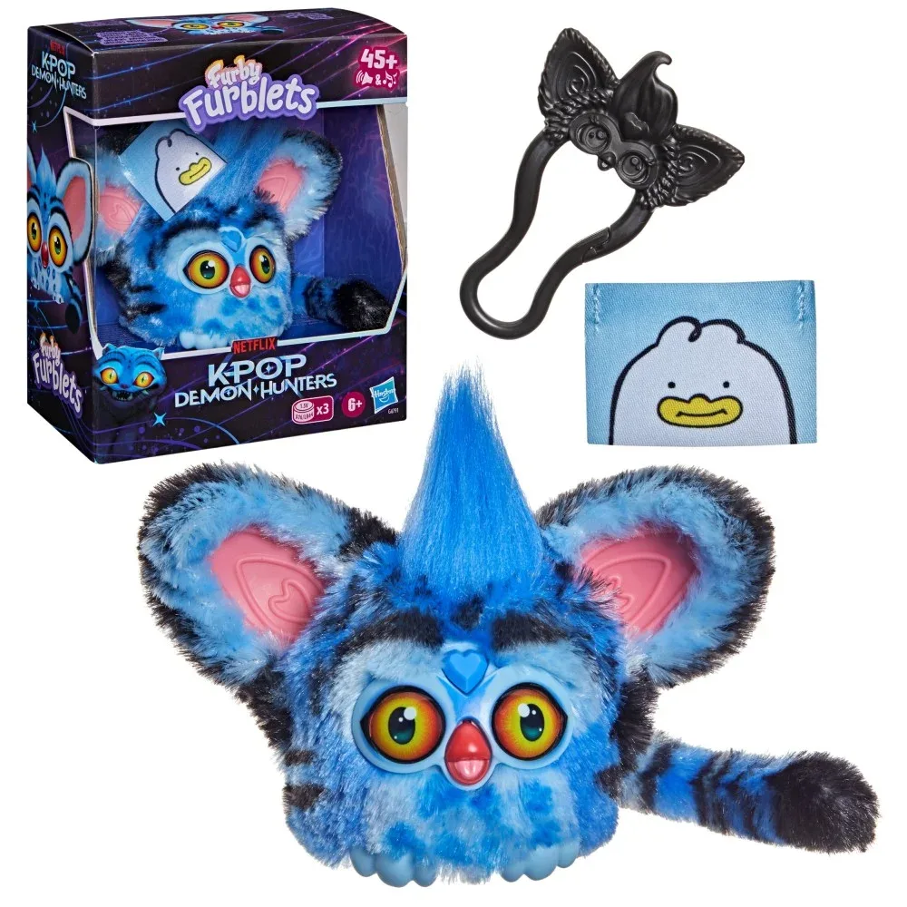 Hasbro Furby Furblets x KPop Demon Hunters — интерактивная игрушка DERPY со звуком G4791
