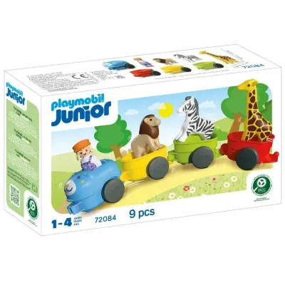 Playmobil JUNIOR — поезд с животными 72084