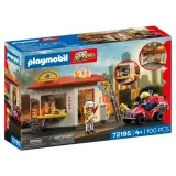 Playmobil City Action — квадроцикл пожарных и киоск с бургерами 72195 — фото 1