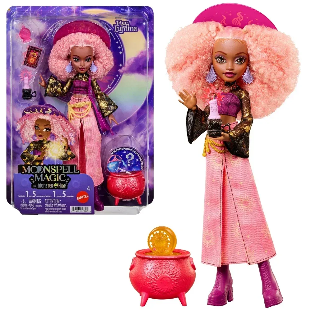 Mattel Monster High Moonspell Magic — кукла Рэй Люмина, ведьма Солнца JMB91