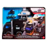 Mattel Matchbox The Movie — транспортёр 2 в 1 «Командный центр» с вертолётом и 2 машинками JJB32 — фото 2