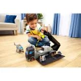 Mattel Matchbox The Movie — транспортёр 2 в 1 «Командный центр» с вертолётом и 2 машинками JJB32 — фото 8