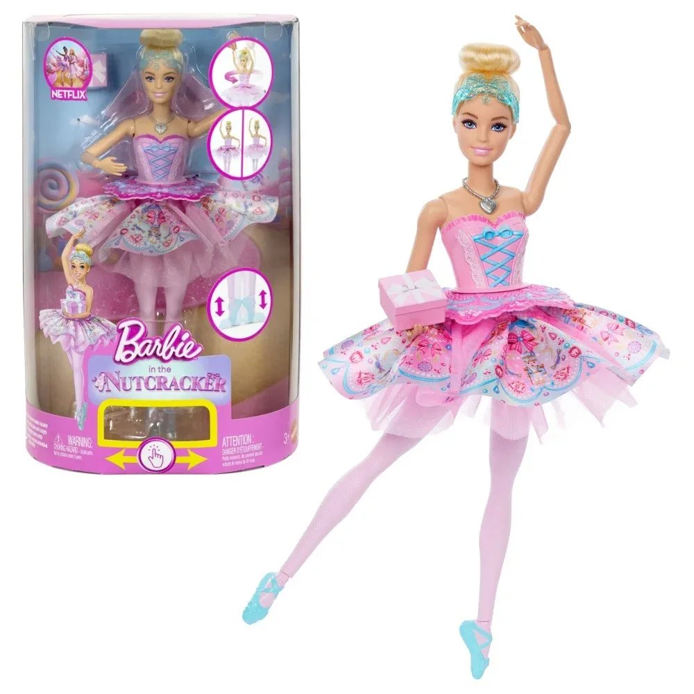 Mattel Barbie «Щелкунчик» — кукла-балерина Клара с трансформацией юбки JLW53