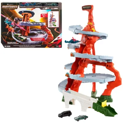 Mattel Matchbox The Movie — трек «Горный побег» с 2 машинками и вертолётом JMG57