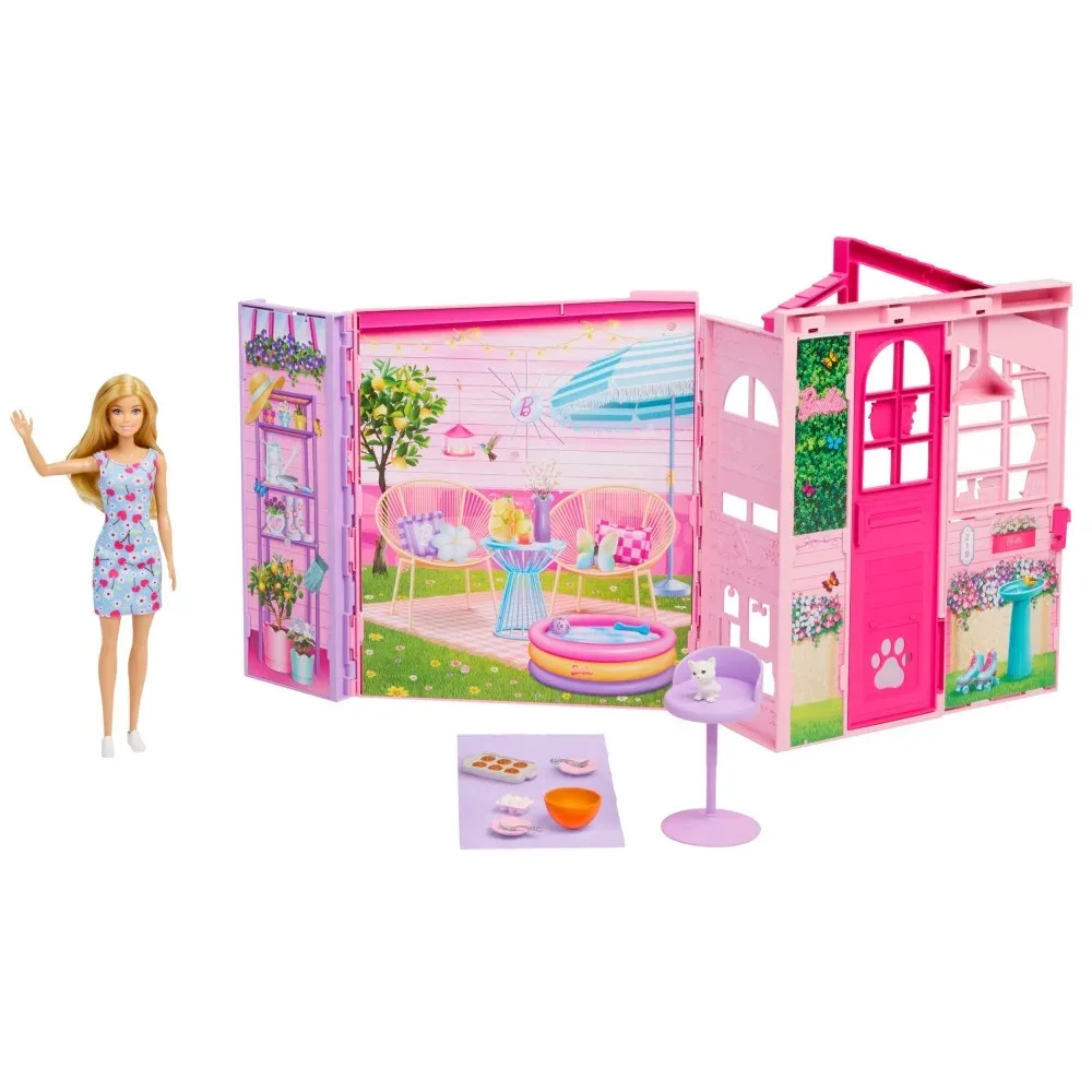 Mattel Barbie — кукольный домик для выходных, 10 аксессуаров JMD27
