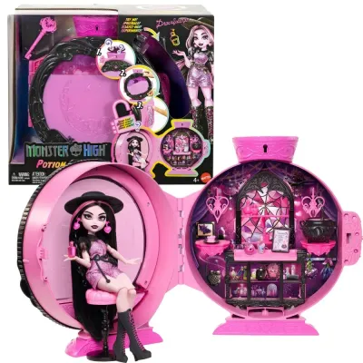 Mattel Monster High Moonspell Magic — комната эликсиров Дракулауры с аксессуарами JKD76