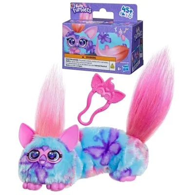 Hasbro FURBY DJ Furblets — Flut-Ter-Luv, тянущаяся интерактивная игрушка G2942