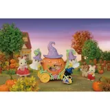 Epoch Sylvanian Families — тыквенная карета с 2 фигурками и хэллоуинскими аксессуарами 5869 — фото 4