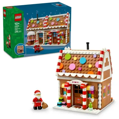 LEGO Iconic — праздничный пряничный домик 40809