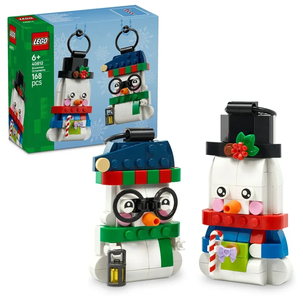 LEGO Iconic — ёлочные украшения со снеговиками 40812