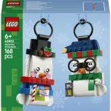 LEGO Iconic — ёлочные украшения со снеговиками 40812 — фото 2