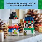 LEGO Iconic — ёлочные украшения со снеговиками 40812 — фото 5