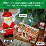 LEGO Iconic — увеличенная минифигурка Санта-Клауса 40820 — фото 6