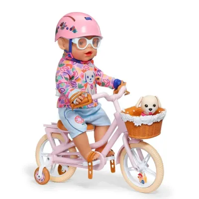 Zapf Creation BABY born — велосипед с корзинкой и собачкой Лаки для куклы 36 и 43 см 840160
